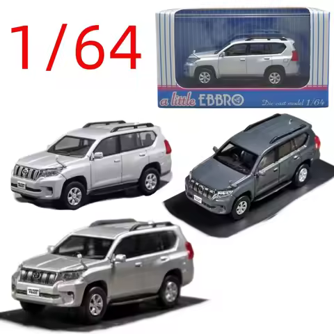 EBBRO Diecast 1/64 Scale Land Cruiser Prado Off-road Vehicle Model Alloy Land Cruiser Prado SUV Car 