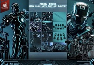 啡盒未开 Hot Toys 1/6 Neon Tech Iron Man Suit-Up Gantry MMS672