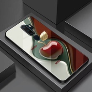 Ốp Lưng cho OPPO A5 2020/ A9 2020 – Mặt Kính Cường Lực Cao Cấp – Họa Tiết Trái Táo Đẳng Cấp