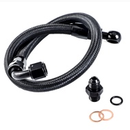 Nylon braided fuel hose line an6 -6 6AN hose kit with an6 fitting and banjo hose end fitting for Hon