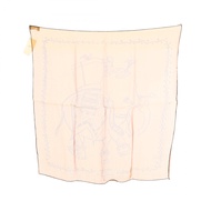 【二手】愛馬仕 (Hermes) 絲巾 Petit Carre Carre 45 A votre service 女士真絲迷你圍巾