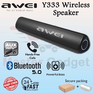 (Ready Stock) Awei Y333 Wireless Speaker Sound Bar with Bluetooth 5.0/ AUX Cable/ Deep Bass/ Hands-F