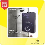 NIKO Gas Water Heater Pemanas Air NK-6LDN / NK6LDN / NK 6 LDN Termurah