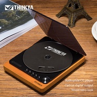 Thinkya CD Player Retro and Elegant Portable Home Audio Player Optical Fiber Output Lossless Audio Enthusiast CD Player