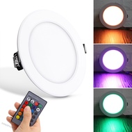 easyshop666 10W RGB Ceiling Lamp 85-265V 7Colors Change Romote Control Downlight
