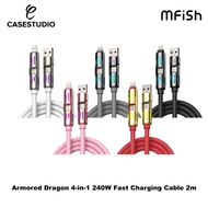 MFISH Armored Dragon 4-in-1 240W Fast Charging Cable 2m