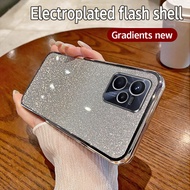 For Realme C35 Case Shockproof TPU Electroplated Glitter Phone Casing For Realme C35 Back Cover