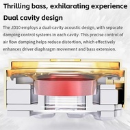 JB FIIO JD10 HiFi Stereo Dynamic In Ear Monitor IEM Earphone with Detachable Cable 2Pin 0.78mm None
