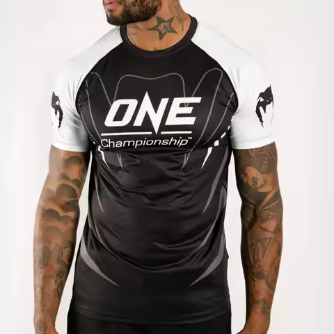 Summer Men's 3D Print Fightwear ONE Championship Fight Team Uniform Fans Breathable O Neck Short Sle