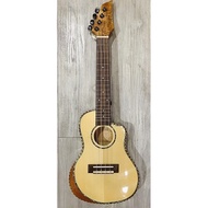 Ultra thin solid spruce top Concert Ukulele.  Spelted maple back and side.