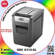 GBC Executive Shredder X312-SL / Paper Shredder / 2 Year Warranty / Slim design shredder / Brand USA