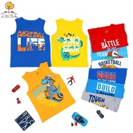 LITI BABY boy's t-shirt Size 4 - 14 years old, cotton boy's tank top, many colors