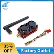 5W 5.8G VTX 5000mW 48CH FPV Video Transmitter with Cooling Fan 2S-6S for FPV Long Range RC Drone