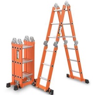 ONE - 多功能折疊梯子鋁合金人字梯家用梯伸縮梯升降直梯 德標/5.0mm/直梯4.7米=人字2.3米