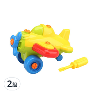 love color 樂彩森林 DIY組裝玩具 飛機  顏色隨機  2組