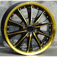 Gold Color Lip 15 Inch 15x6.5 4x100 Car Alloy Wheel Rims Fit For Mazda MX-5 Honda Integra Toyota Yaris Suzuki Swift Opel Corsa