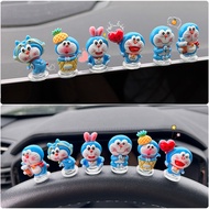 8pcs Car Decoration Car Cartoon Mini Doraemon Small Ornaments Car Center Console Accessories
