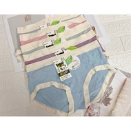 Black Cat ‍ 95115 Mask Stitching Triangle Mid-Low Waist Panties 70kg ️ 80kg