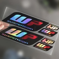 Motorcycle Shocker Stickers WP Suspension Fork Damper Decal MotorBike Accessories for Kawasaki Honda