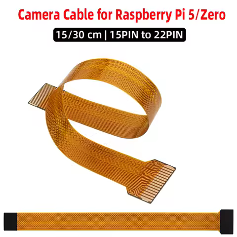 15 Pin to 22 Pin Camera Cable for Raspberry Pi 5 / Zero Flexible Flat Cable FFC for RPI 5 Zero 2 W 5