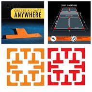 TENOL Pickleball Court Marker Accessory Tennis Court Silicone Portable Throw Down