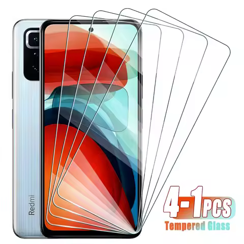 4-1Pcs Tempered Glass For Xiaomi Redmi Note 4 7 8 9 10 Pro 4G 4X 8T 9S 9T 5G Screen Protector For Re