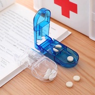 Japanese Style Pill Cutter Box Cutter Medicine Splitter Pill Box One To Two Portable Bedroom Drawer Storage