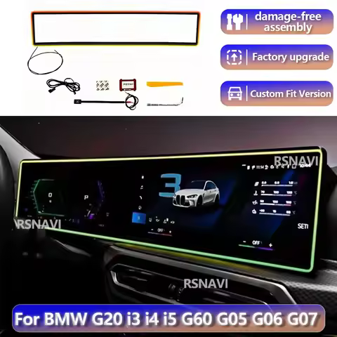 RGB color streamer For BMW G20 G26 G60 G05 X5 G06 X6 G07 X7 M3 M4 i3 i4 i5 Series 2018+ Screen Light