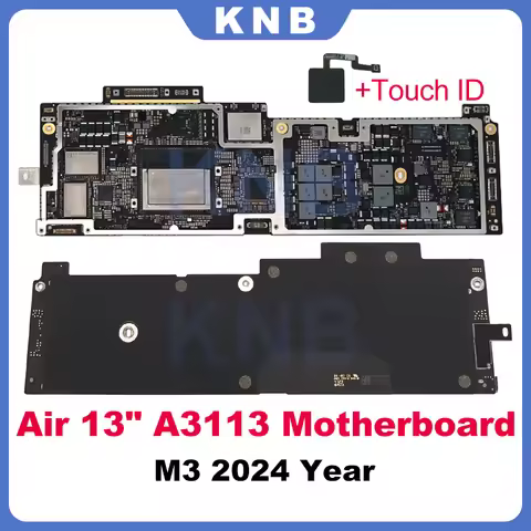 Original A3113 Logic Board 8G 16GB 500GB 1TB Ssd for Macbook Air 13" M3 A3113 Motherboard 2024 Year