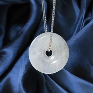 【願‧平安】冰種翡翠平安扣項鍊 | 天然緬甸玉A貨翡翠 | 送禮