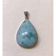 Larimar Pendant Set in S925.  Free S925 silver necklace