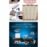 DTF Transfer Film Untuk Epson L1800 / L1300 (30cm X 100 Meter) both sides matte printer easy to dete