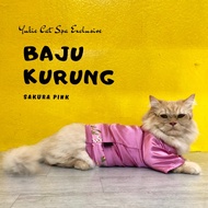 Baju Raya Kucing sakura pink