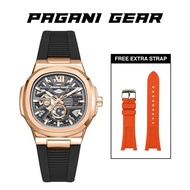 [CLEARANCE AFTER 11.11 B1F1] Pagani Gear Jam Tangan Jam Tangan Lelaki Men's Rubber Quartz Watch PG-G