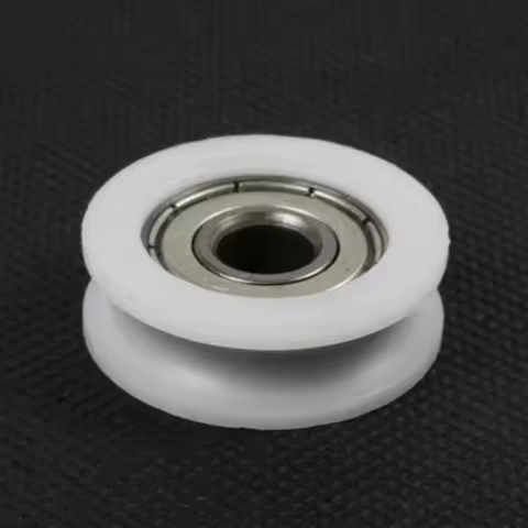 Fixmee 10pcs 8*30*10mm Round Groove Nylon Pulley Wheels Roller For 3mm Rope W/ 625ZZ Bearing