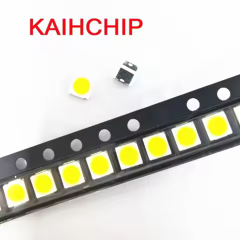 50PCS 3030 White LED 1W 3V 6V 9V SMD Light Emitting Diode 3.0X3.0MM Cool White Pure White Naturally