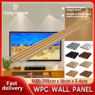 Pvc Wpc Wall Panel Composite Wood decorative Grille Plate fluted board Grooved decoration Dinding
