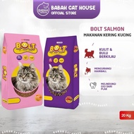 BOLT IKAN TUNA SALMON 20KG Dry Cat Food Makanan Kucing Kering Murah Bold Kitten Adult Anakan Catfood