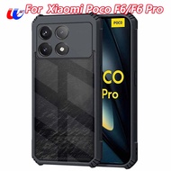 เคสฝาหลังอะคริลิค Poco F6 Pro 5G เคสโทรศัพท์ใส Poko F6 Poco Pro F 6 F6Pro 2024กันกระแทกปลอกป้องกัน