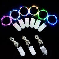 RINGGIT 20 1M 10LED Button Battery Copper Wire String Light Fairy Lamp Wedding Party Festivals Decoration