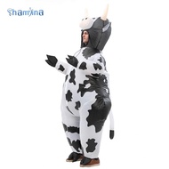 [Shamjina] Halloween Costume Cow Game Fancy Dress Animal Costume Inflatable Cow Costume