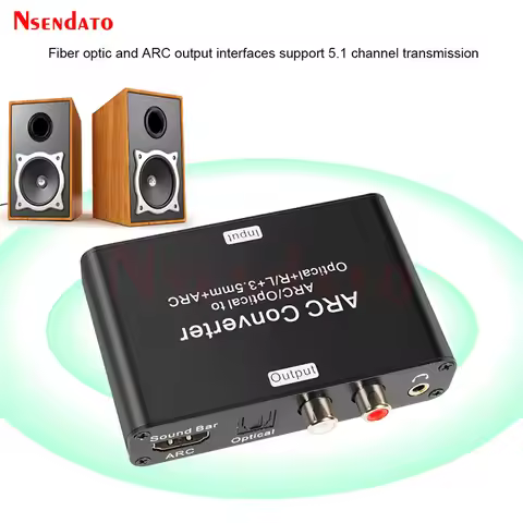 HDMI ARC Audio Extractor CEC Return Channel 192khz DAC Converter HDMI To optical Coaxial RCA 3.5mm S