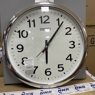 [TimeYourTime] Seiko Clock QXA799S Quiet Sweep Lumibrite Silver Analog Quartz Decorator Wall Clock QXA799