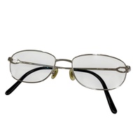 熱門 ▼Cartier2C 裝飾眼鏡，眼鏡，鏡框，銀黑色，51□16 135，可搭配近視鏡鏡片，法國製造，男士