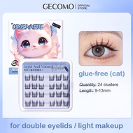 READY STOCK【Selangor Delivery】GECOMO Eyelash Glue-free False Eyelash DIY Self Adhesive Eyelashes Bul