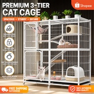 Big Size Cat Cage 4 Layer Multi-Level for Cats Dogs Large Space with Wheel