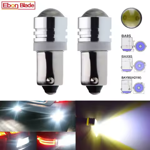 2x T4W BA9S BAX9S H6W BAY9S H21W 6V 12V 24V DC Car Motor LED Bulb Interior Lamp Projector Side Marke