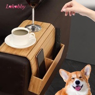 Lohobby Couch Cup Holder Couch Cup Holder Tray Wood Phone recliner Couch Caddys TV