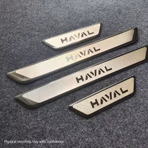 Stainless Steel Outer Door Sill Scuff Plate Guard Sills Protector Trim For HAVAL haval H2 H2S H3 H6 