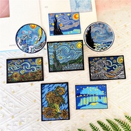 ♥ The Starry Night Art - Van Gogh Paintings Self-adhesive Sticker Patch ♥ 1Pc DIY Sew on Iron on Embroidery Accessories Badges Patches